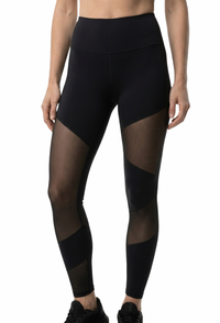 Sheer Panel Shaping Leggings